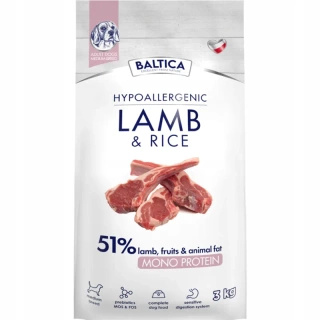 Baltica Lamb&Rice M - rasy średnie 3 kg