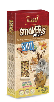 Vitapol ZVP-1113 Smakers dla gryzoni MIX żółty 3szt/opak