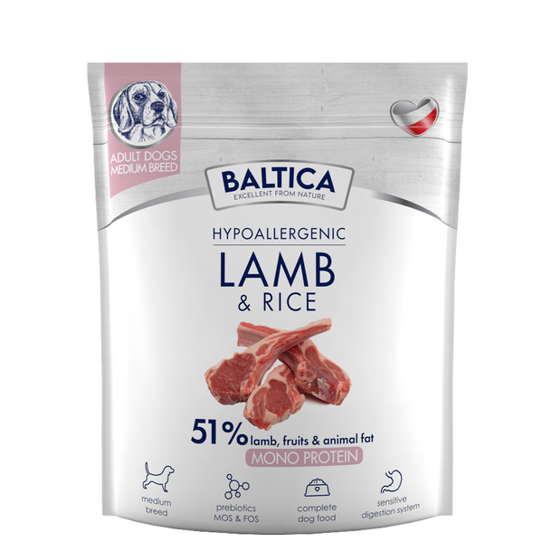 Baltica Adult Lamb&Rice M - rasy średnie 1 kg
