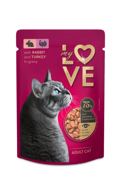 My Love – karma mokra dla kota indyk z królikiem w sosie (85 g)