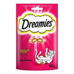 Dreamies Cat Treats przysmaki z wołowiną 60g