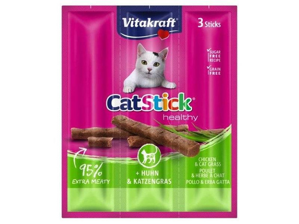Vitakraft Cat Stick Mini Kurczak Trawa 3 szt.