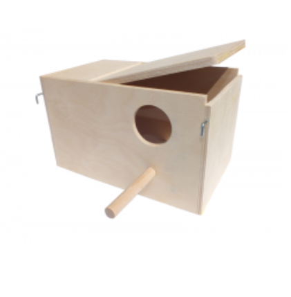 Pinokio Domek lęgowy dla papużki falistej 22,5 x 13,5 x 13,5 cm