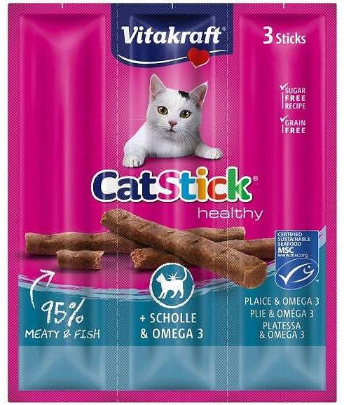 Vitakraft Cat Stick Mini Flądra+Omega3 3 szt.