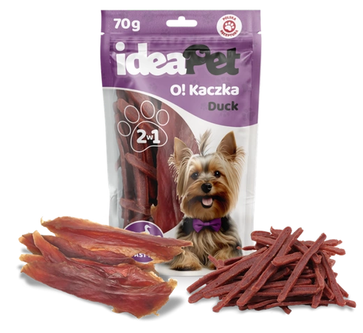 IDEAPET PIES 70g KACZKA MIX             