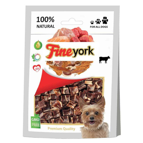 Prozoo Fine York Boczek Kosteczki wołowe 80g