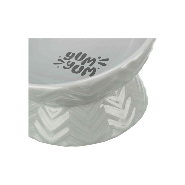 Trixie Miska podwyższona, dla psa, ceramika, szara, 0.35 l/17 cm