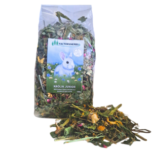 KRÓLIK JUNIOR FactoryHerbs mieszanka podstawowa dla młodych królików 150g
