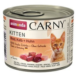 Animonda Carny Kitten Wołowina Cielęcina + Kurczak 200g