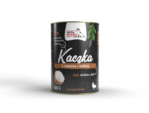 Syta Micha Kaczka z kokosem i szałwią 400g