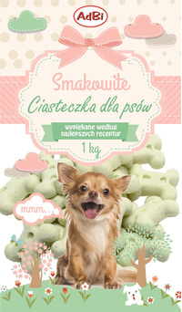 ADBI-CIASTKA 1kg PUPPY MIĘTA KOSTKI