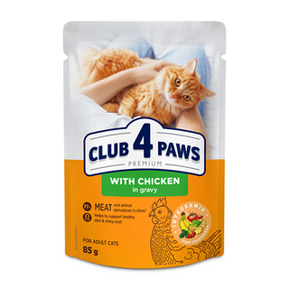 Club 4 Łapy Kot- Kurczak w sosie 85g