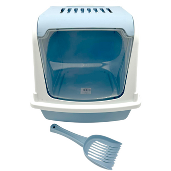 BERGAMO TOALETA ARIEL LIGHT BLUE 57x39x38cm, łopatka i filtr węglowy w zestawie