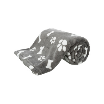 Trixie Kenny, kocyk, szary, plusz, 75 × 50 cm