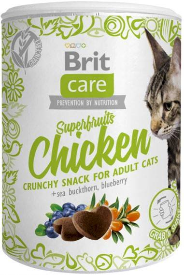 Brit Care Snack Cat Super Fruites Chicken 100 g