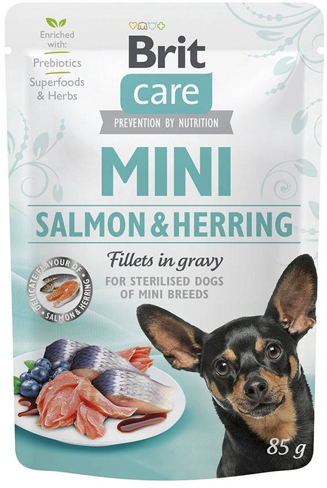Brit Care Salmon & Herring sterilised 85g saszetka