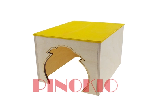 Pino drewniany domek dla świnki morskiej MAŁY 15 x 21 x 12 cm