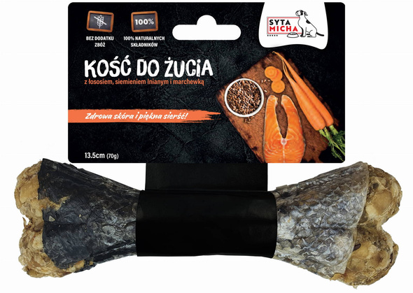 Syta Micha Kość do żucia na skórę i sierść 13,5cm