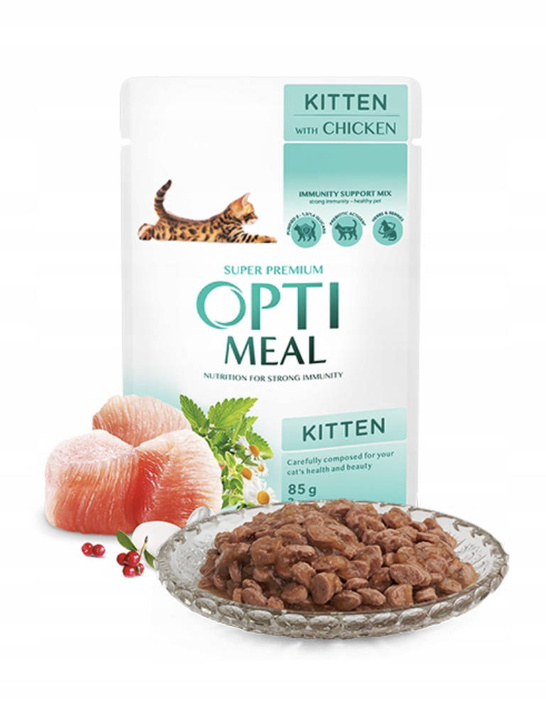 Optimeal Kitten 85g Kitten Kurczak