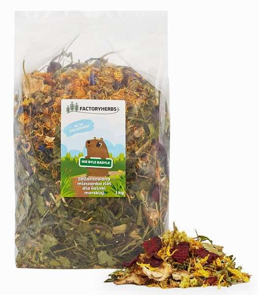FactoryHerbs 1 kg Nie byle badyle - pokarm dla świnek morskich