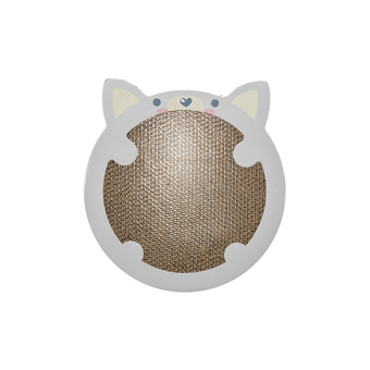 Trixie Junior, drapak kartonowy, dla kota, w kształcie chomika, jasnoszary, 31 × 2.5 × 32.5 cm, z kocimiętką