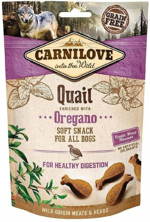 Carnilove Dog Soft Snack  Quail & Oregano 200g