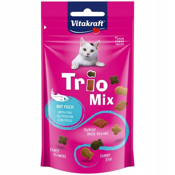 Vitakraft Trio Mix 60g Cat Ryba