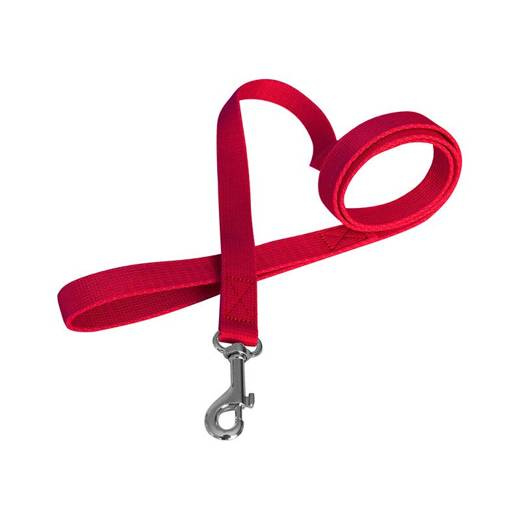 Chaba Smycz taśma 16 czerwona