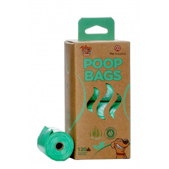 Pet Supplies Eko worki na odchody - biodegradowalne o zapachu białej herbaty- 120szt