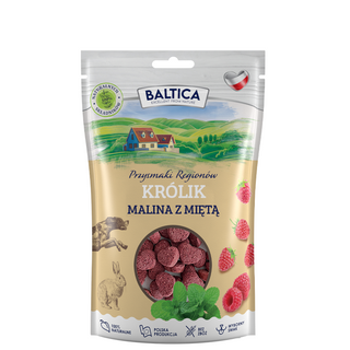 Baltica Przysmaki treningowe Królik z maliną i miętą 100g