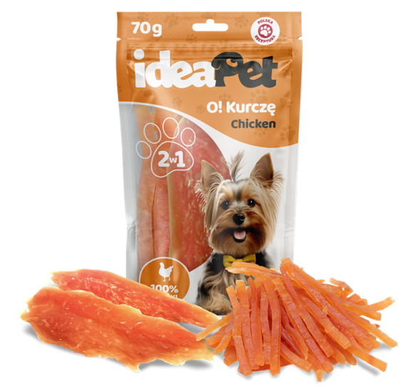 IDEAPET PIES 70g KURCZĘ MIX             