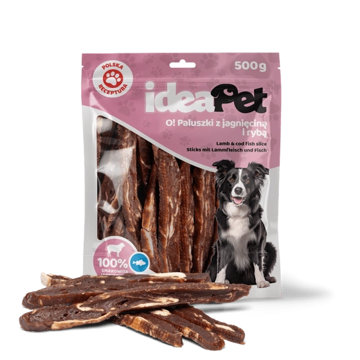 IDEAPET 500g PALUSZKI Z JAGNIĘCINĄ I    