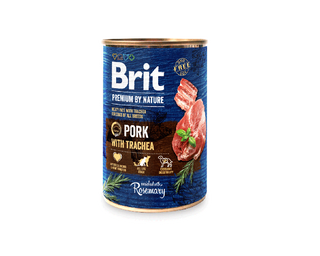 Brit By Nature Pork with Trachea 400g
