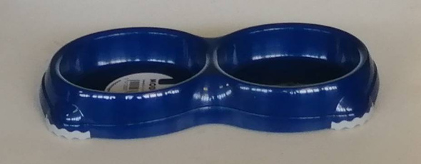 Yarro Smarty miska podwójna dla kota 2x0,2L granat