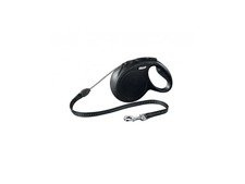 Flexi Classic Cord S czarna linka do 12 kg