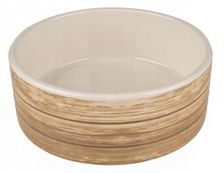 Yarro Miska ceramiczna dla psa z motywem drewna 16cm