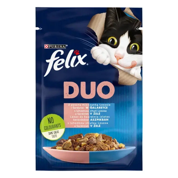 Felix Fantastic Duo – Łosoś i Sardynka w Galaretce - 85 g