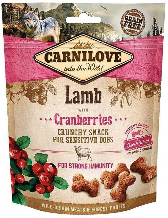 Carnilove Dog Crunchy Snack Lamb & Cranberries 200g