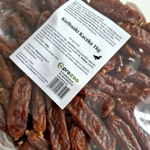 PROZOO Kiełbaski Kaczka XL 1kg