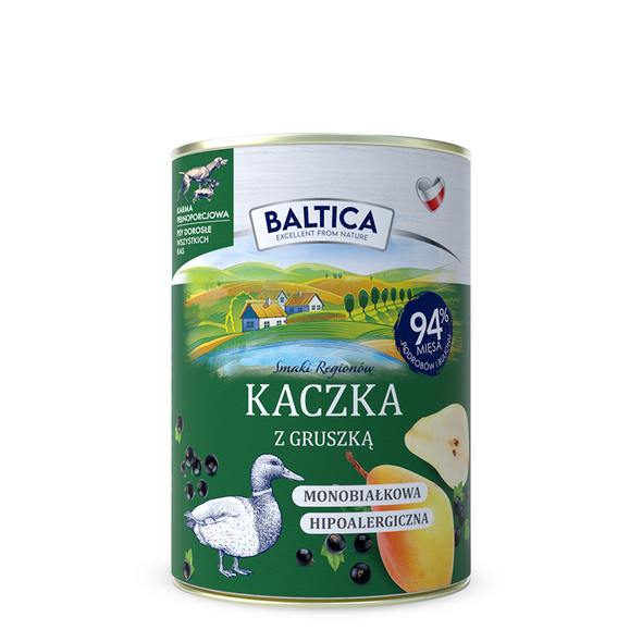 Baltica Kaczka z gruszką 400g
