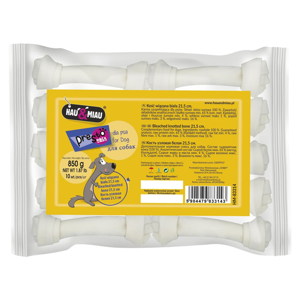 KOŚĆ WIĄZANA BIAŁA 21,5cm 10szt/op