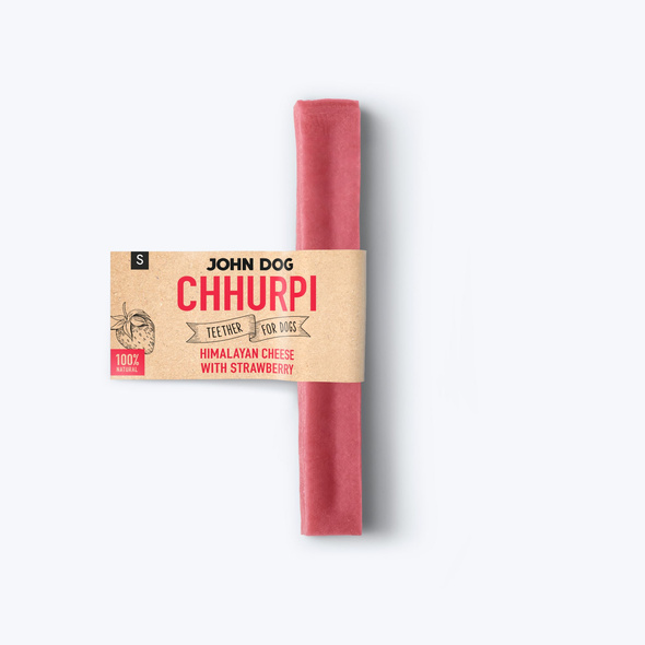 John Dog Ser himalajski dla psa z truskawką - "S" ok. 14cm