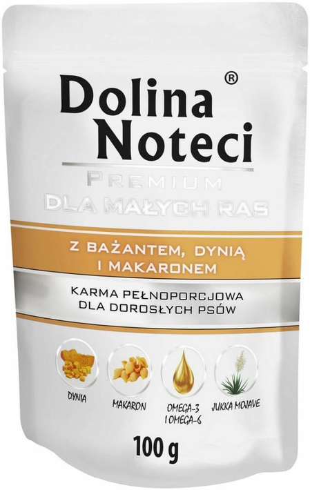 Dolina Noteci Małe Rasy - Bażant, Dynia i Makaron 100g