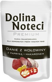 Dolina Noteci Danie z wołowiny z papryką i makaronem 100g
