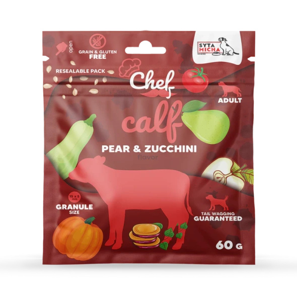 Próbka Syta Micha CHEF Cielęcina, gruszka i cukinia 60g 