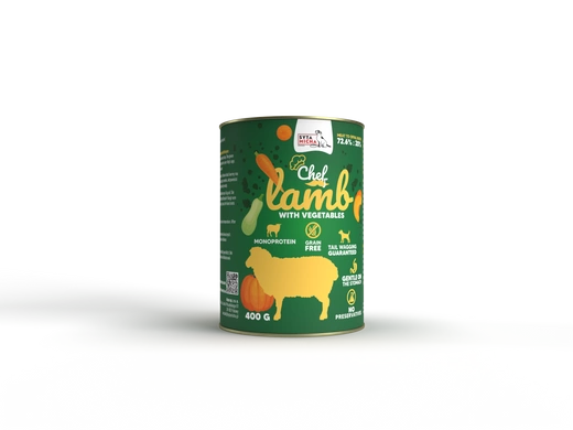 Syta Micha CHEF Karma mokra dla psa Jagnięcina z warzywami 400g
