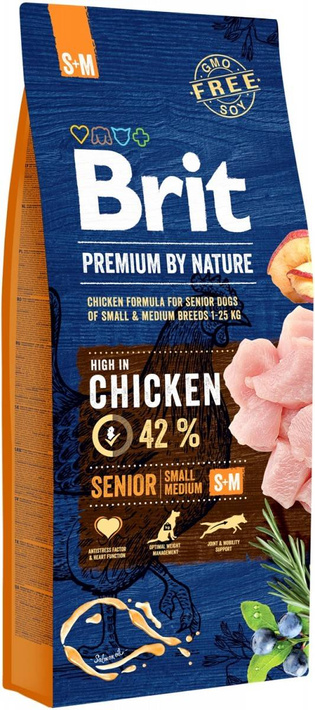 Brit By Nature Senior S+M 15kg