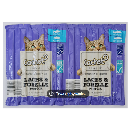 CACHET KABANOSY DLA KOTA 50g * 10SZT