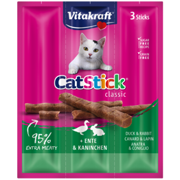 Vitakraft Cat Stick Mini Kaczka Królik 3szt.
