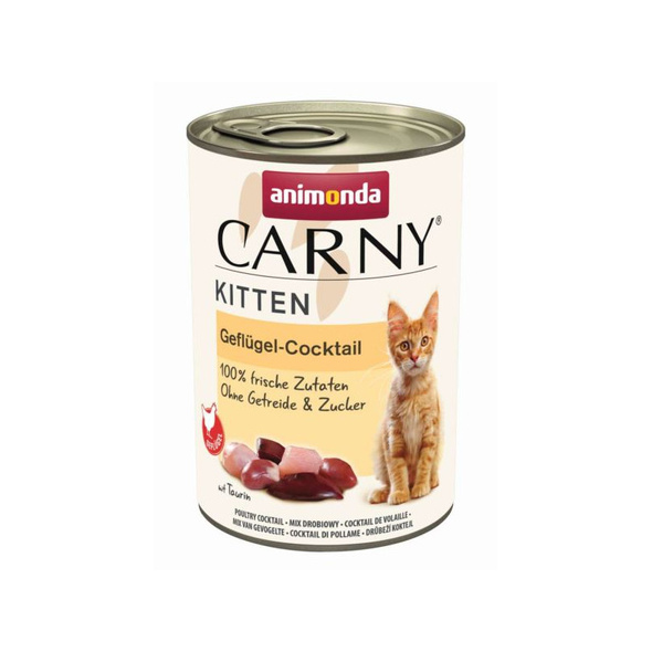 Animonda Carny Kitten – mokra karma dla kociąt Koktajl drobiowy (400 g)